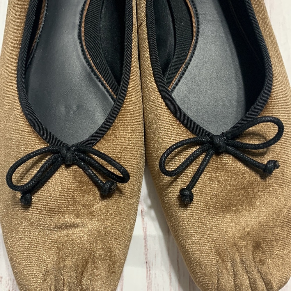 Antonio Melani x Courtney Grow James Velvet Bow Ballet Flats - Picture 12 of 13